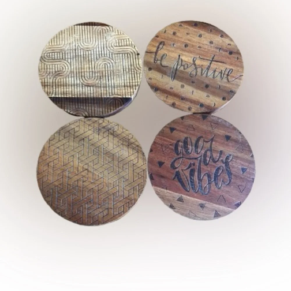 Thyme & Table Wooden Coaster Set